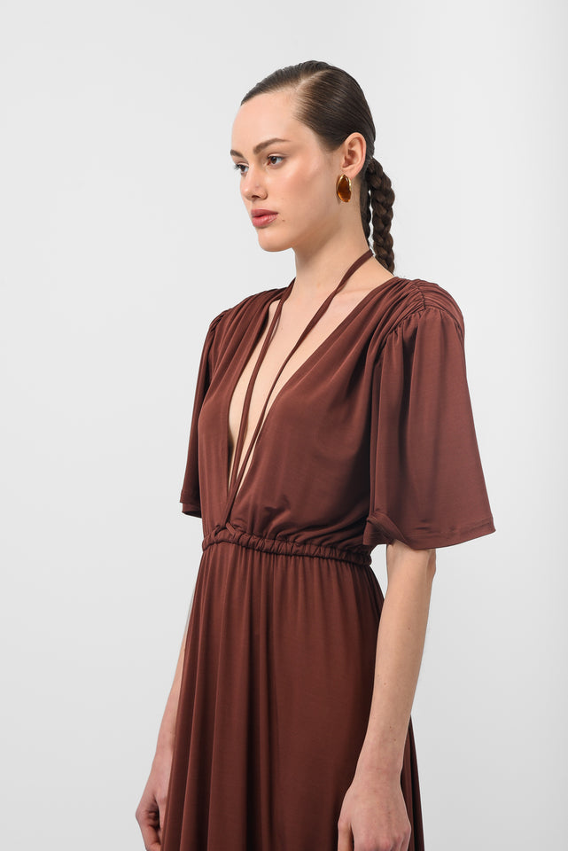 MUSE DRESS |BROWN