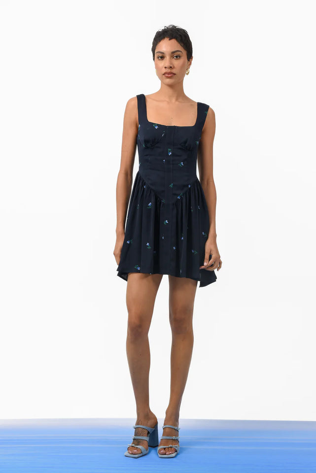 RIVIERA MINI DRESS DARK BLUE