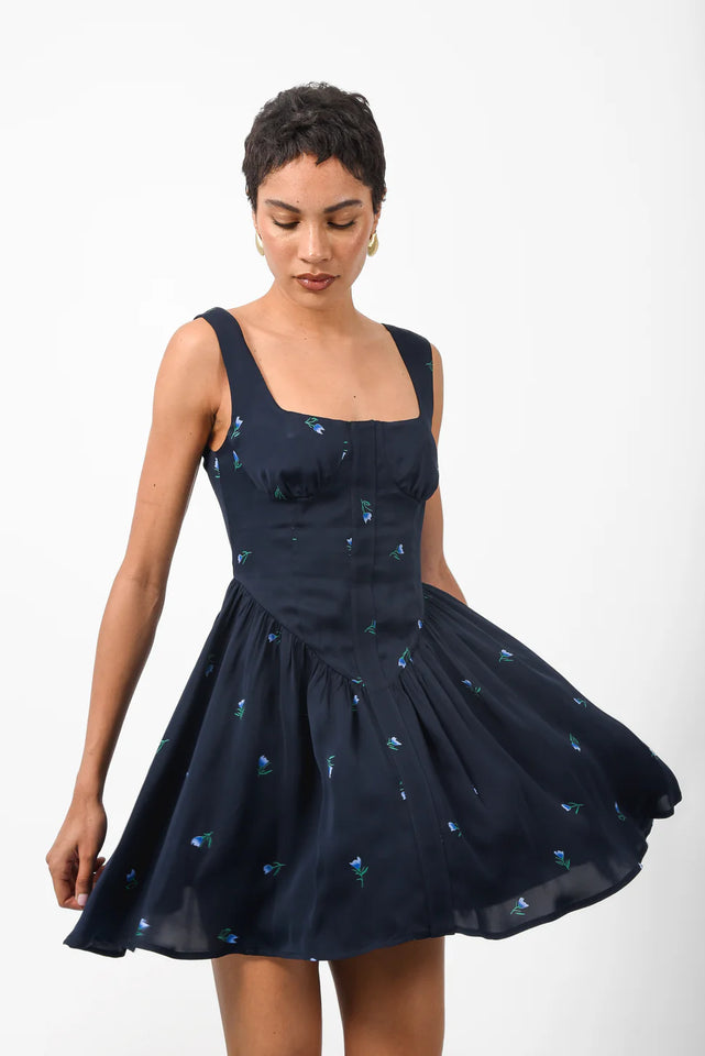 RIVIERA MINI DRESS DARK BLUE