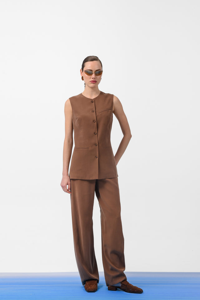 NOA VEST |BROWN