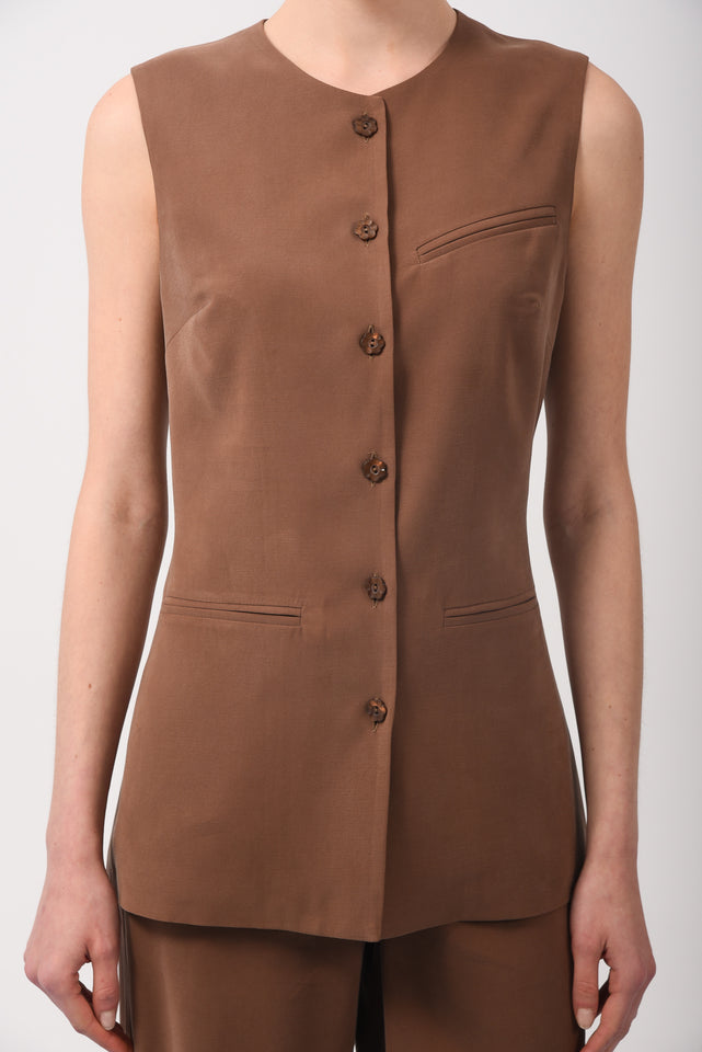 NOA VEST |BROWN