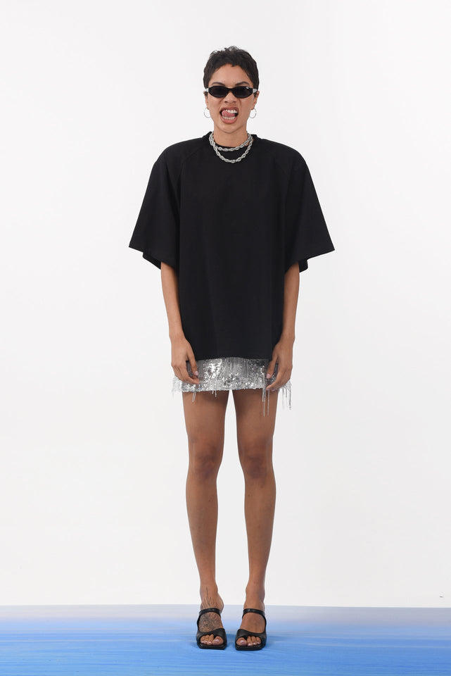 CHECK IN T-SHIRT BLACK