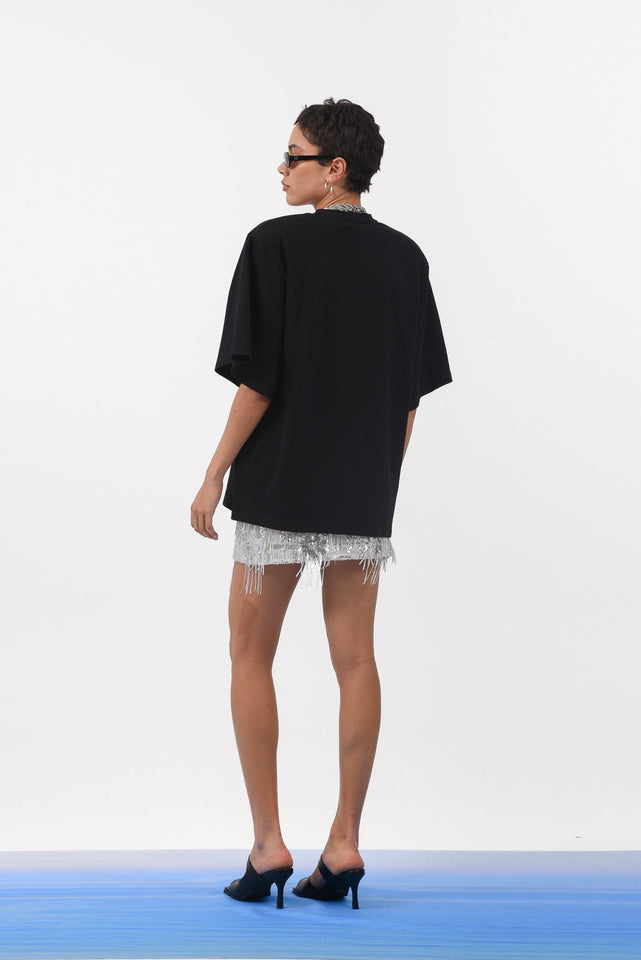 CHECK IN T-SHIRT BLACK