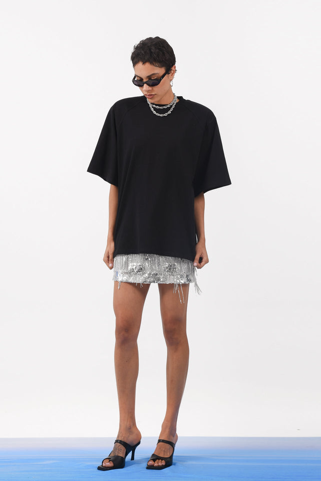 CHECK IN T-SHIRT BLACK