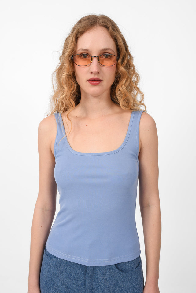 NO PLANS TOP LIGHT BLUE