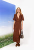LONG ISLAND DRESS |BROWN