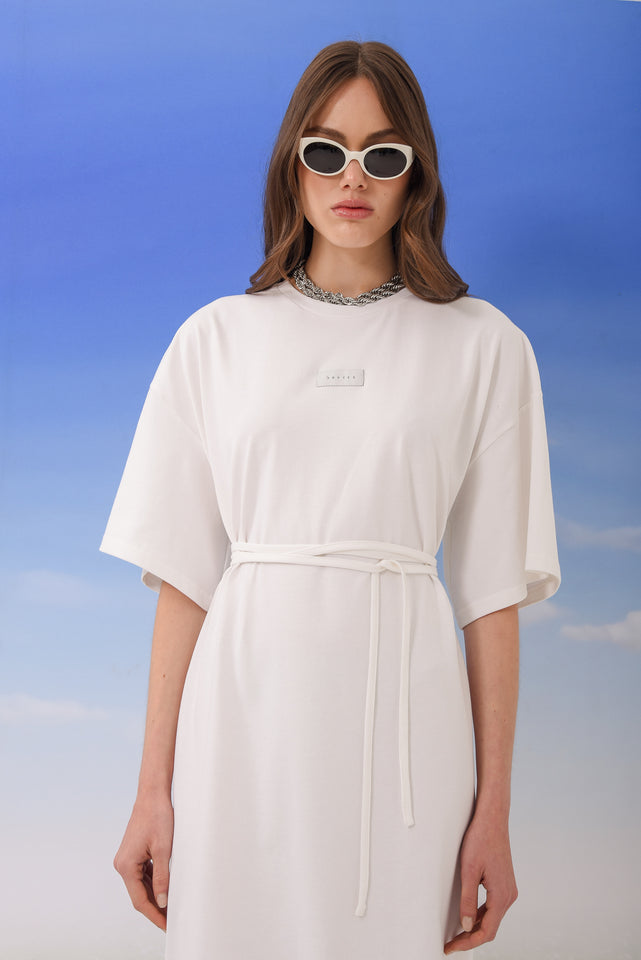 EASY LIVING DRESS WHITE