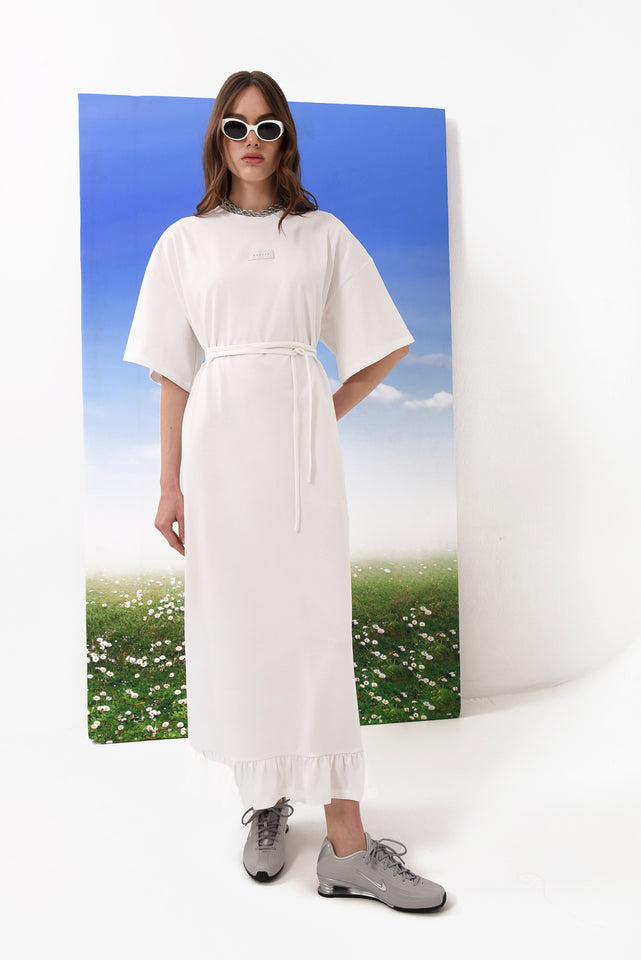 EASY LIVING DRESS WHITE