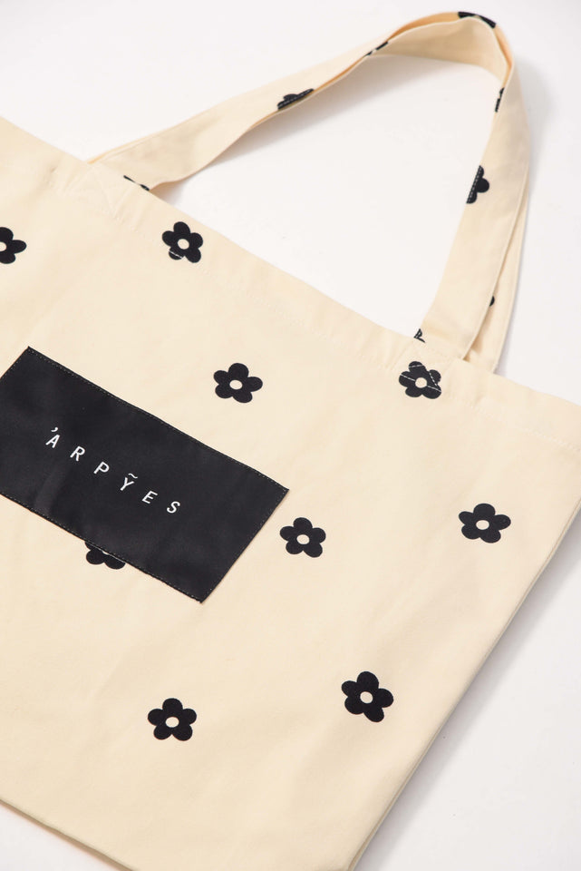 DAISY TOTE BAG BLACK