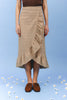 FIESTA WRAP SKIRT |BEIGE