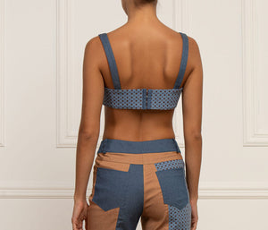 CUZCO DENIM CROP TOP