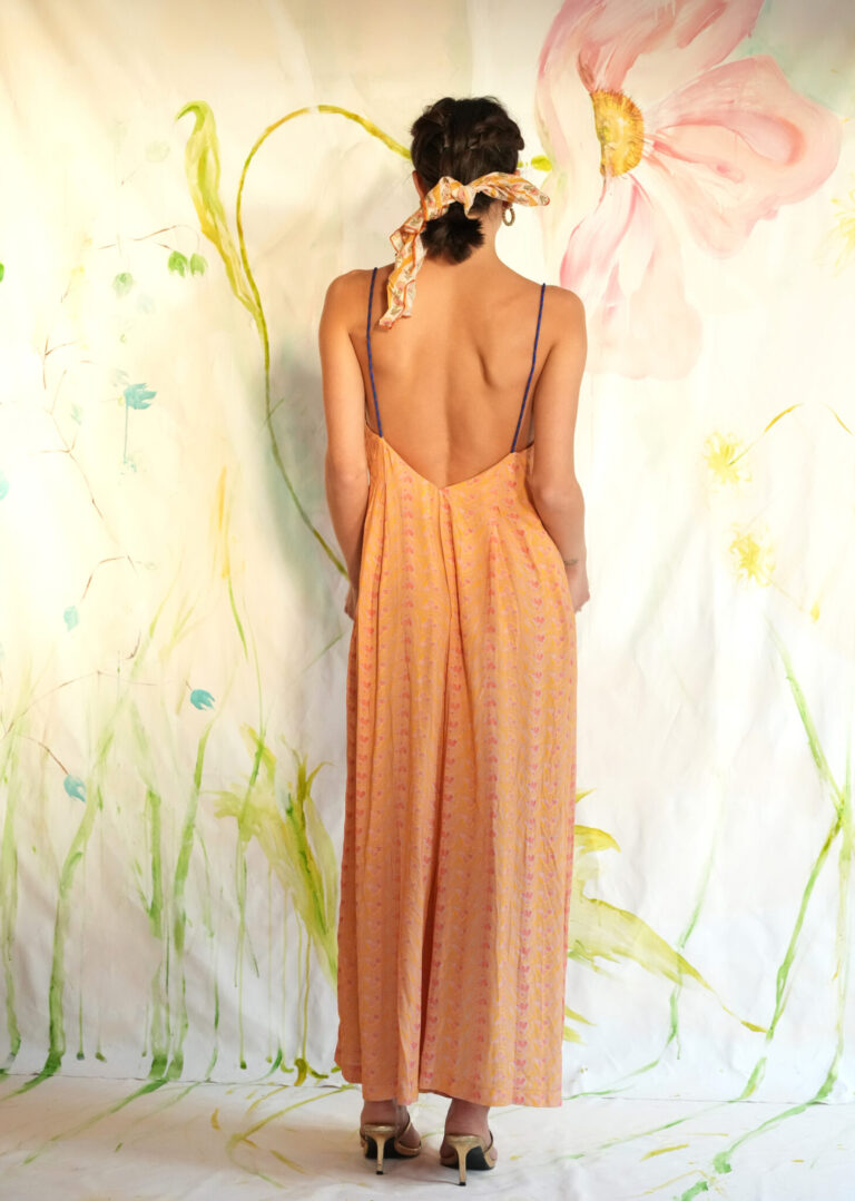 PEONY JUMPSUIT PEACH