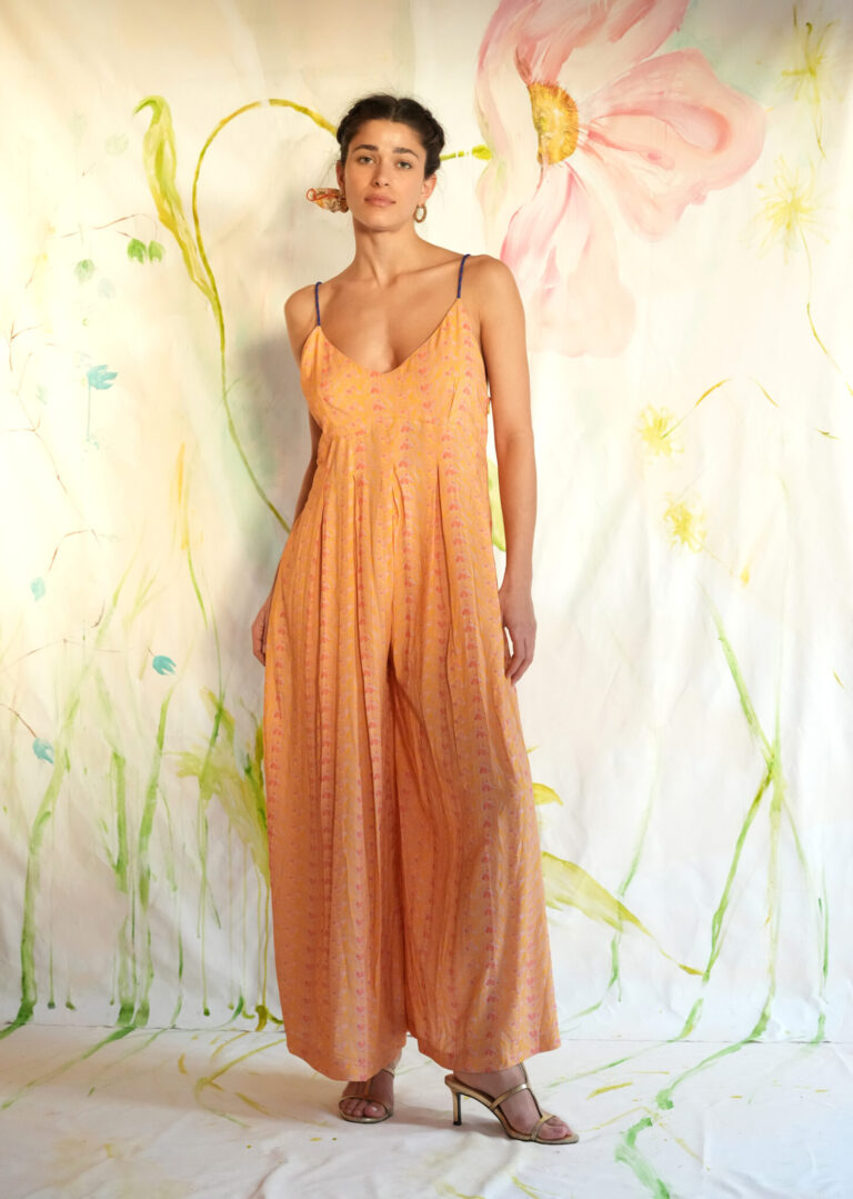 PEONY JUMPSUIT PEACH