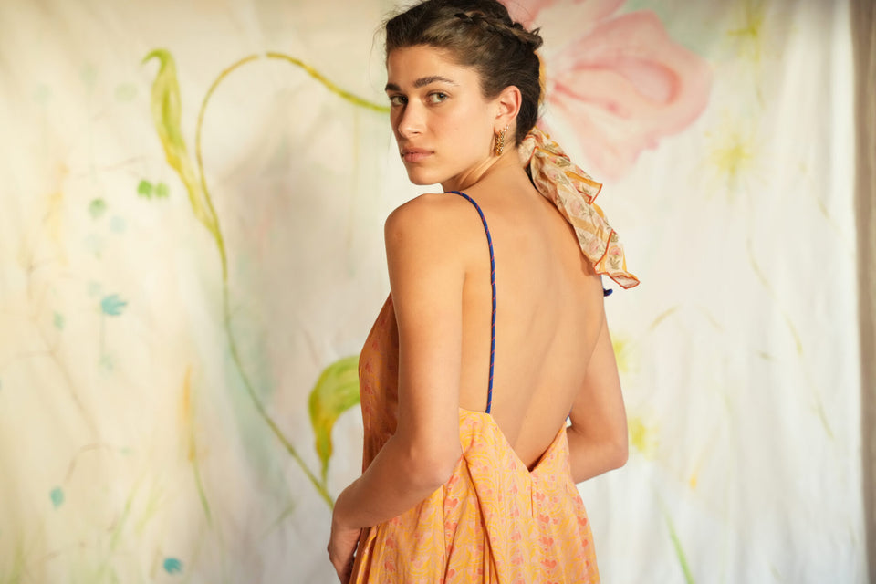 PEONY JUMPSUIT PEACH