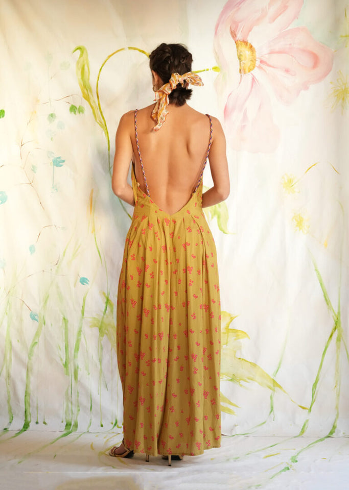 PEONY JUMO]PSUIT GREEN