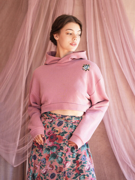 OPHELIA SWEATSHIRT OLD PINK