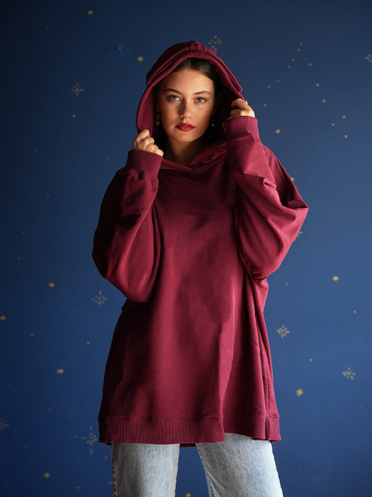 HAL SWEATSHIRT BURGUNDY