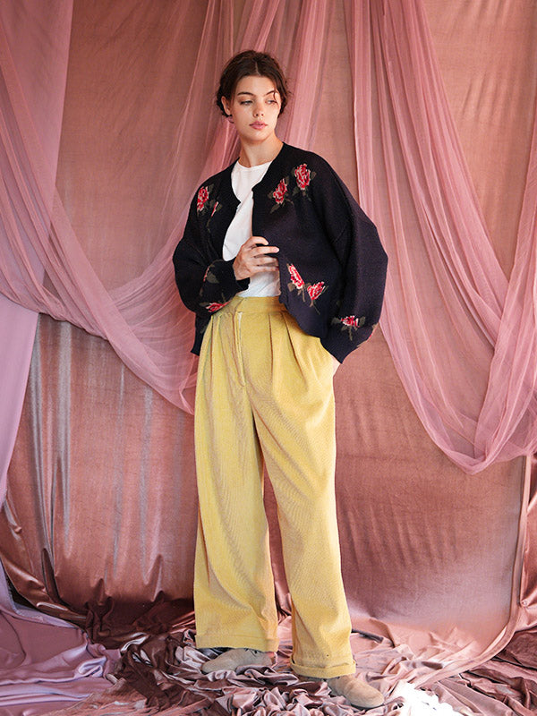 GENTILE TROUSERS BUTTER YELLOW