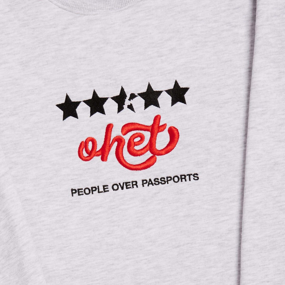 LIGHT GREY CREWNECK SWEATSHIRT 4.5 STARS