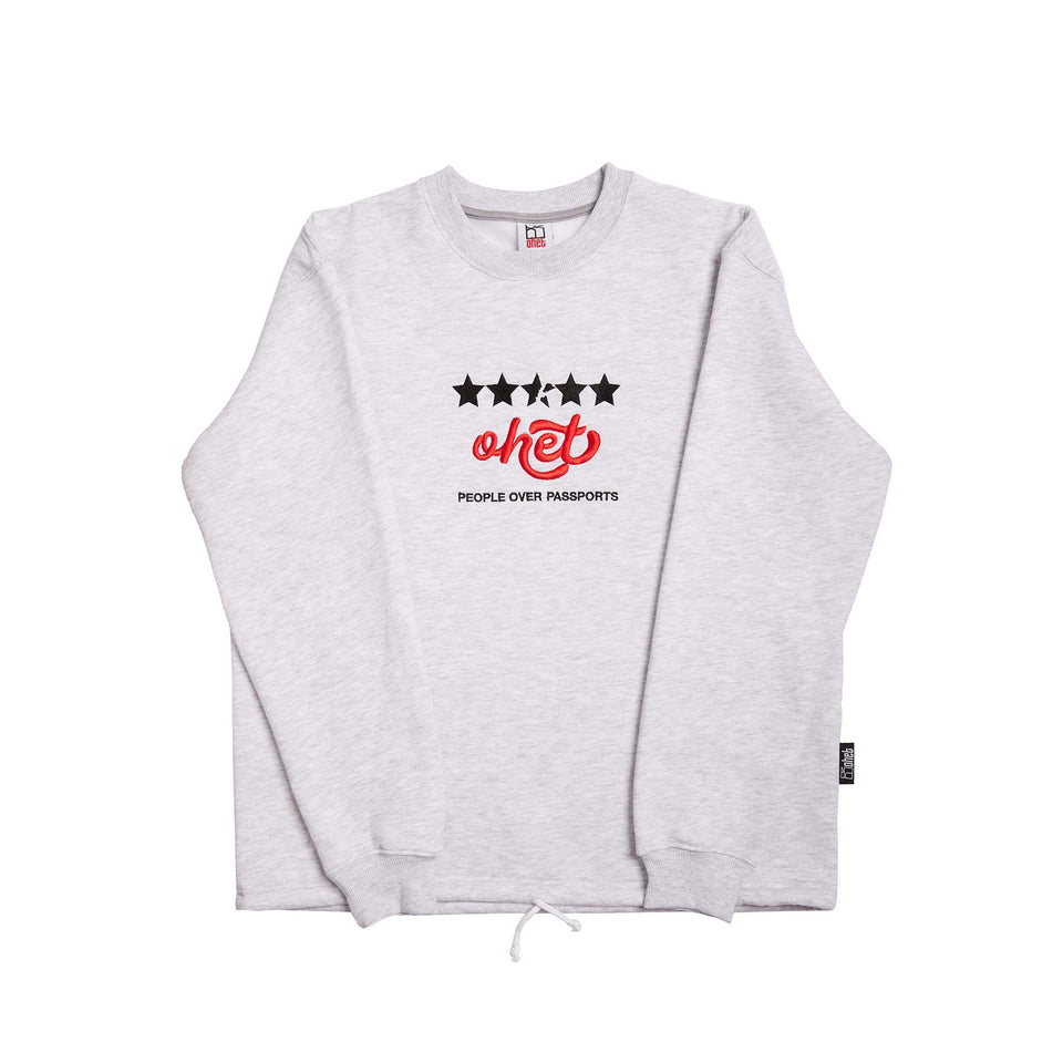 LIGHT GREY CREWNECK SWEATSHIRT 4.5 STARS