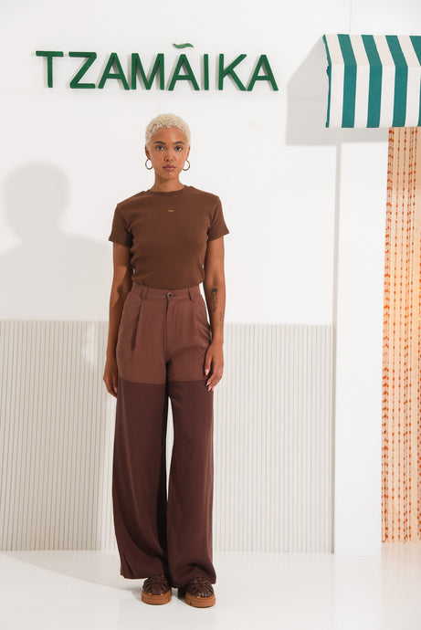 SALTFISH TEE BROWN