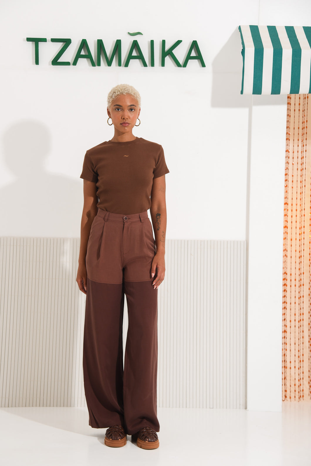 SALTFISH TEE BROWN
