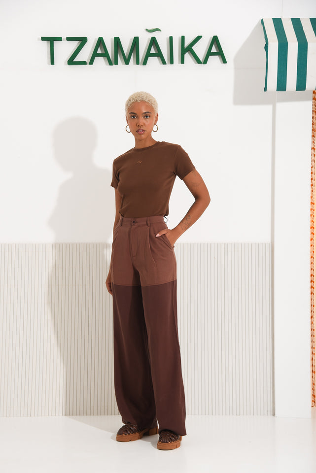SALTFISH TEE BROWN