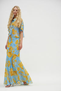 ARIEL SKIRT DENIM BLUE