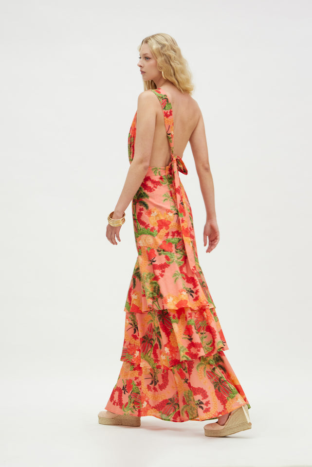 SAMER DRESS CORAL