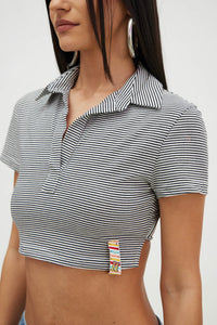 BORA BORA TOP BLACK STRIPES