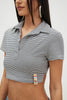 BORA BORA TOP BLACK STRIPES