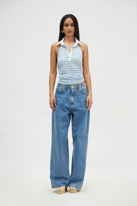 ST. BARTH TOP BLUE STRIPES