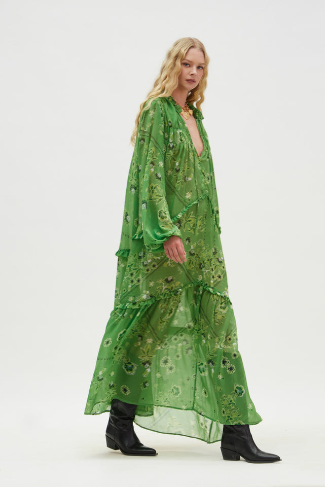 SUEZ DRESS GREEN