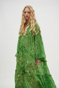 SUEZ DRESS GREEN
