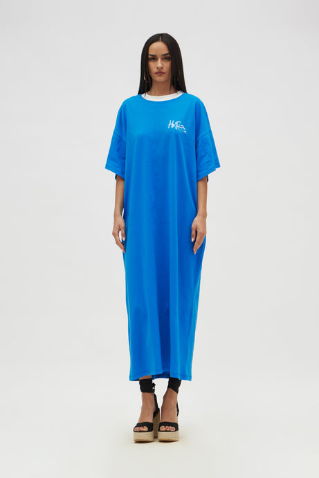 BRONX DRESS CAPRI BLUE