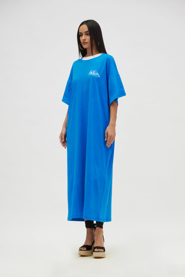 BRONX DRESS CAPRI BLUE
