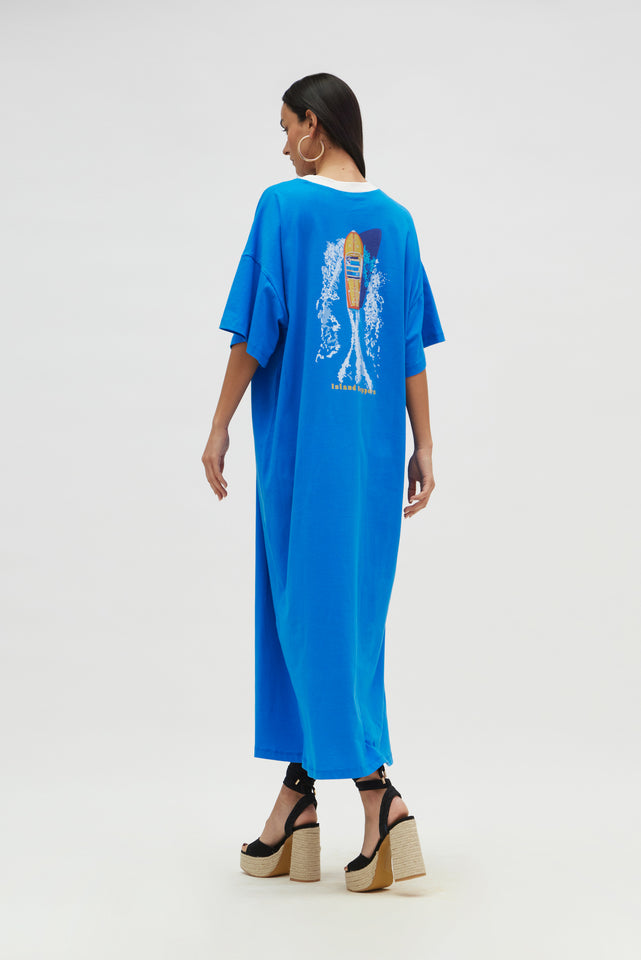 BRONX DRESS CAPRI BLUE