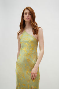 MUSA DRESS GOLD GREEN