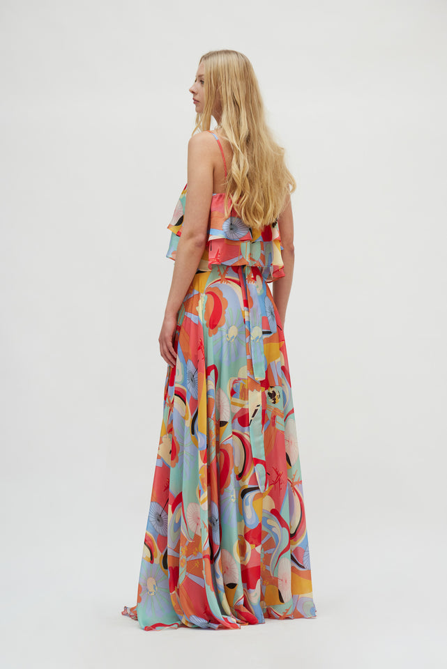 DALIA SKIRT WATERMELON RED