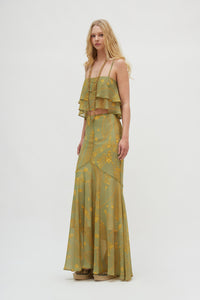 ARIEL SKIRT GOLD GREEN