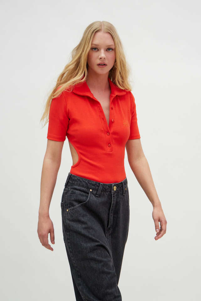 ROCIO TOP WATERMELON RED