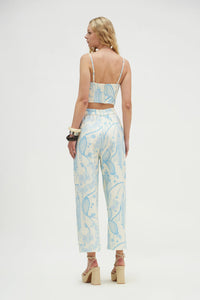 AVA PANTS WHITE BLUE