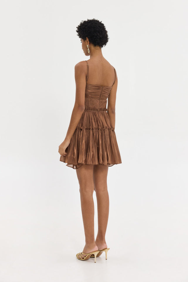 LAMBANDA DRESS BROWN