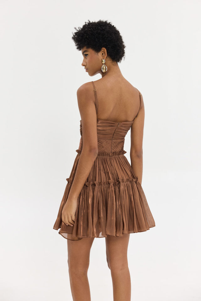 LAMBANDA DRESS BROWN