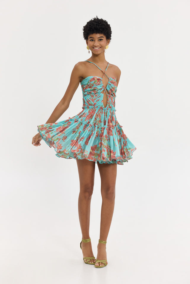 LAMBANDA DRESS AQUA