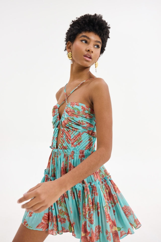 LAMBANDA DRESS AQUA