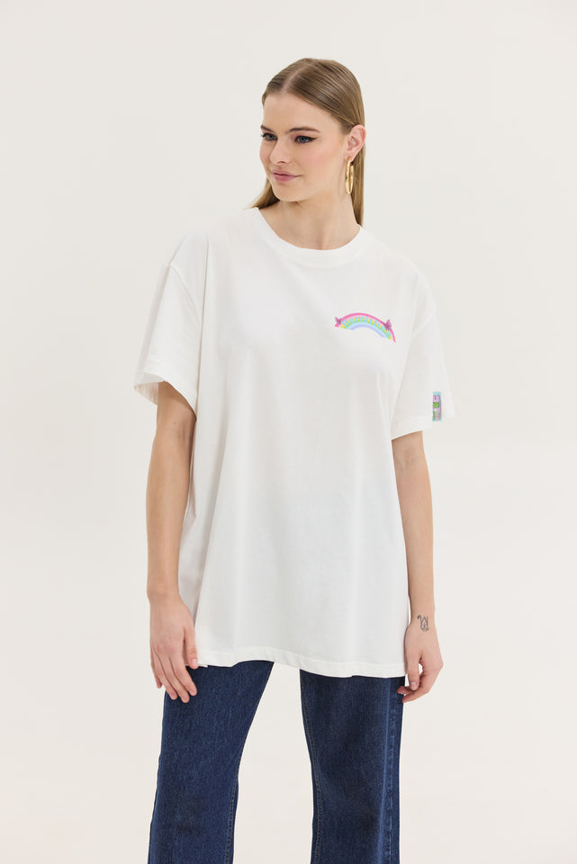 CHEETAH T-SHIRT OFF WHITE PONY