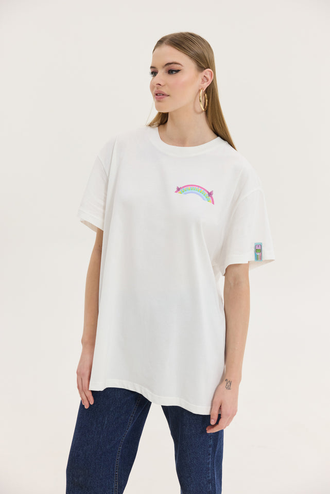 CHEETAH T-SHIRT OFF WHITE PONY