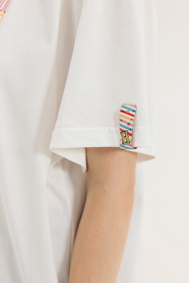 CHEETAH T-SHIRT OFF WHITE RETRO ATHENS