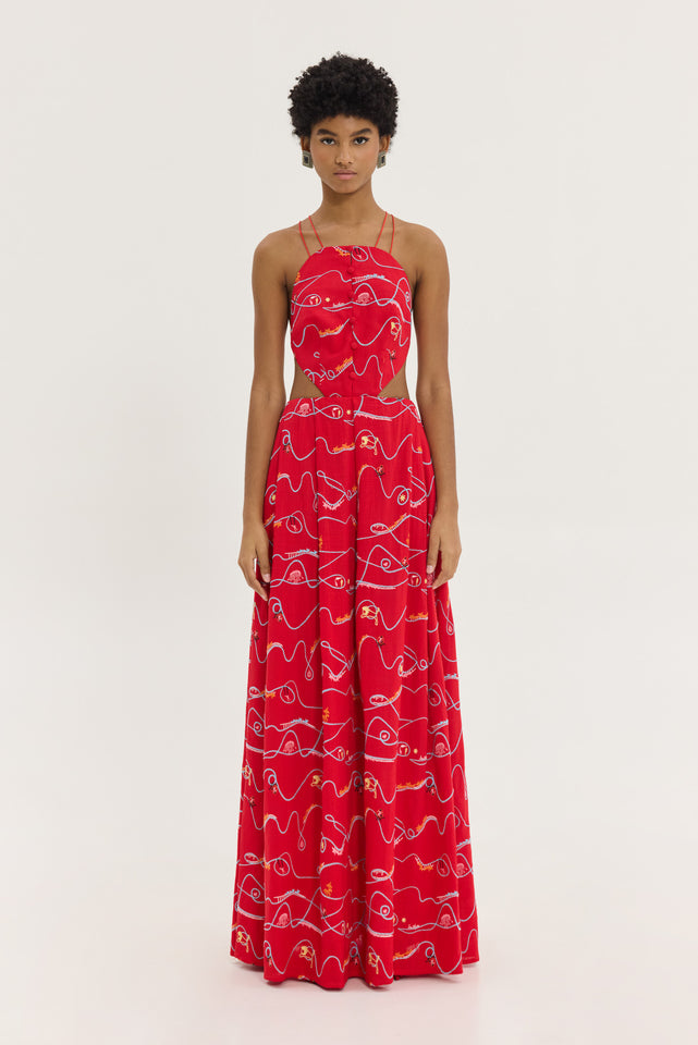 DEAN DRESS RED